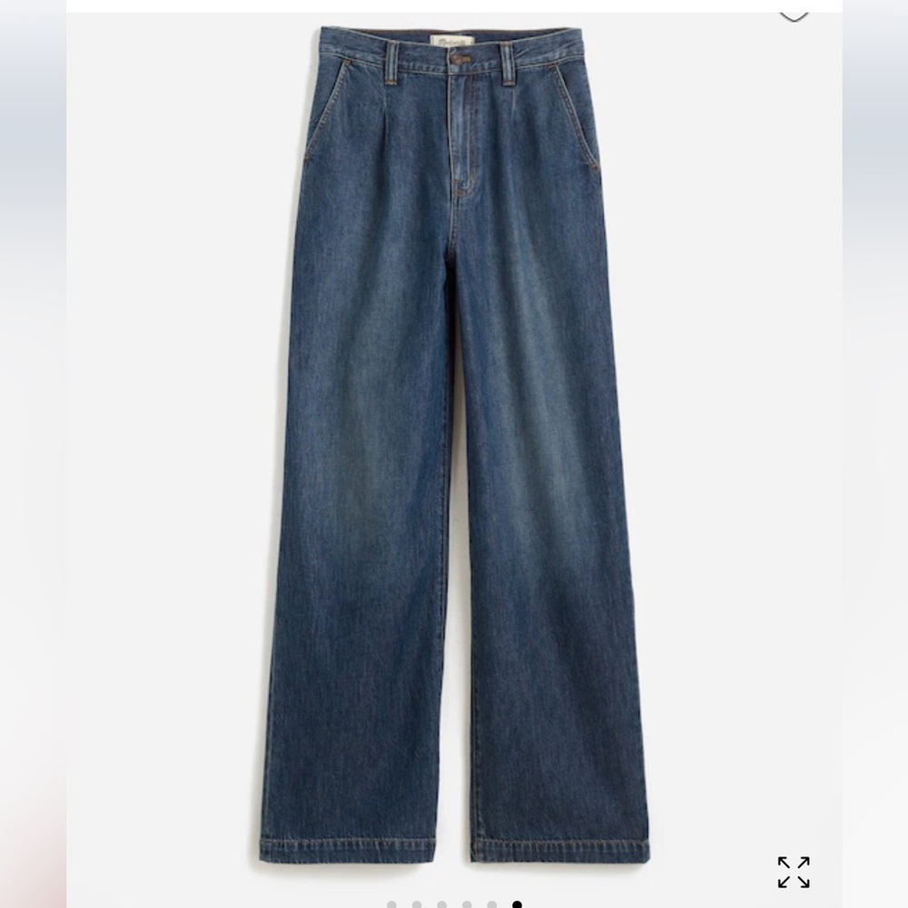Madewell The Harlow Wide-Leg Jean: Airy Denim Edition sz 24 NWT